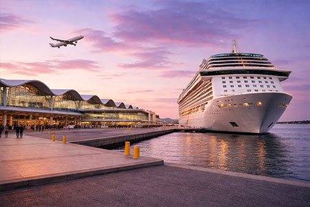 Travel in comfort to your next cruise